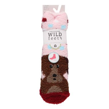 Wildfeet Children's Lounge Socks, Pack of 2 - Dog 