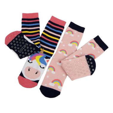 Totes Children's Original Slipper Sock, Pack of 2 - Unicorn