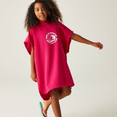 Regatta Children's Towel Robe - Pink Potion