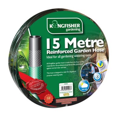 Kingfisher Reinforced Garden Hose - 15m