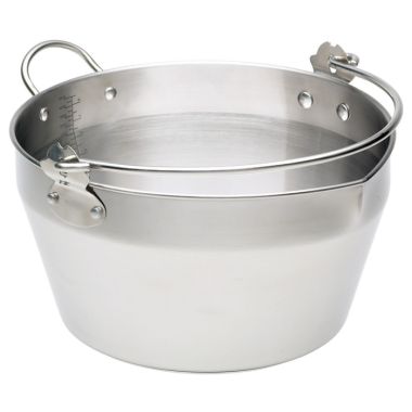 KitchenCraft Home Made Stainless Steel Maslin Pan - 9 Litre