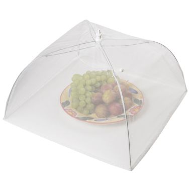 KitchenCraft 40cm Nylon Umbrella Food Cover - White