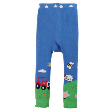 Frugi Baby Knitted Leggings – Farmyard