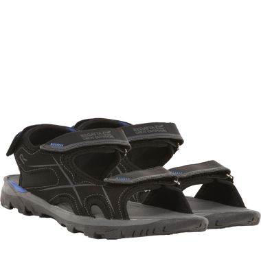 Regatta Men’s Kota Drift Sandals – Black / Nautical Blue / Dark Grey