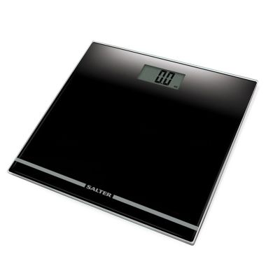 Salter Large Display Glass Electronic Bathroom Scales - Black