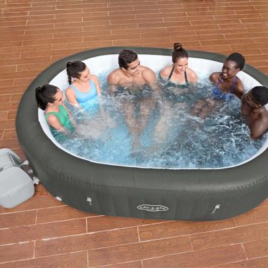 Lay-Z-Spa Mauritius Airjet Inflatable Hot Tub, 5-7 Person [2022]