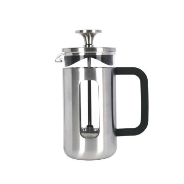La Cafetière 3-Cup Glass / Stainless Steel Pisa Cafetiere, 350ml - Silver