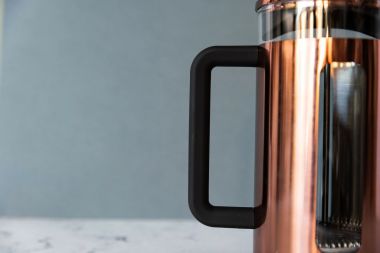 La Cafetière 3-Cup Glass / Stainless Steel Pisa Cafetiere, 350ml - Copper
