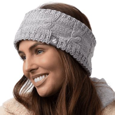 Heat Holders Women’s Alta Headband – Light Grey