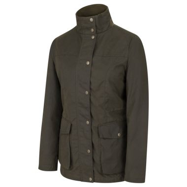 Hoggs of Fife Women's Caledonia Waxed Jacket - Antique Olive