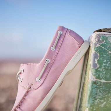 Chatham x Joules Jetty Canvas G2 Deck Shoes - Pink