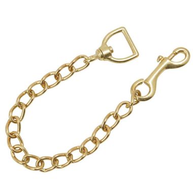 Shires Lead Rein Chain - 24 Inches, Brass Plated