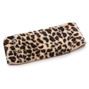 Leopard Print Faux Fur Hot Water Bottle Belt