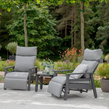 LG Outdoor Barcelona 2 Seater Recliner Garden Furniture Set