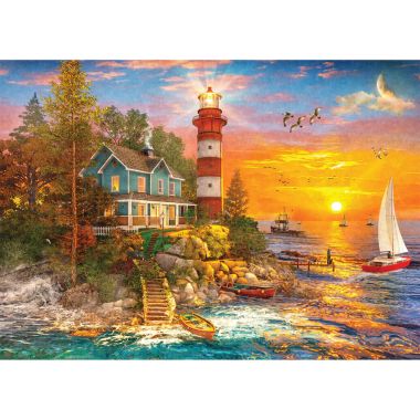 Gibsons Lighthouse Island Jigsaw Puzzle - 500 Piece