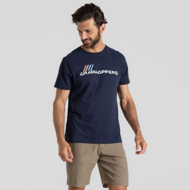 Craghoppers Men's Lucent Short Sleeved T-Shirt - Blue Navy Large Archive