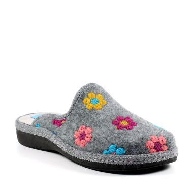 Lunar Women's Anther Mule Slippers - Grey 