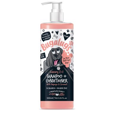 Bugalugs Luxury 2 in 1 Dog Shampoo and Conditioner - 500ml