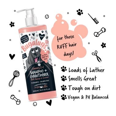 Bugalugs Luxury 2 in 1 Dog Shampoo and Conditioner - 500ml