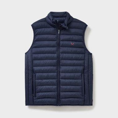Crew Clothing Men's Lightweight Lowther Quilted Gilet - Navy