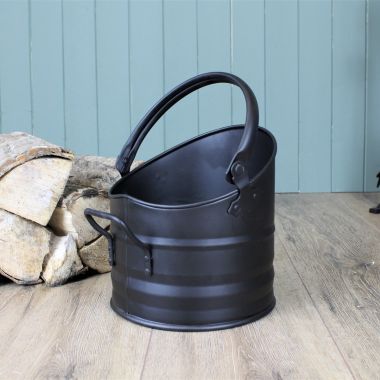 Mansion Fireside Coal Bucket – Black