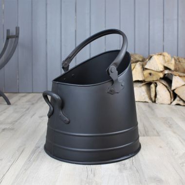 Mansion Stuart Coal Bucket, Medium - Black