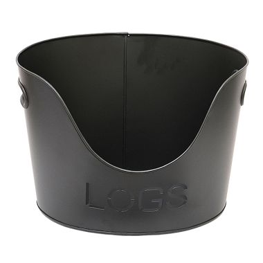 Mansion Steel Log Basket – Black