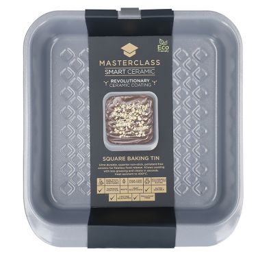 MasterClass Smart Ceramic Square Non Stick Baking Tray - 24cm x 22cm 