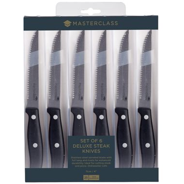 MasterClass Steak Knife Set, Set of 6