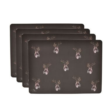  Meg Hawkins Placements, Set of 4 - Stag