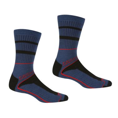 Regatta Men’s Samaris 3 Season Socks, Pack of 2 – Denim