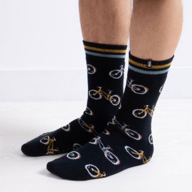 Totes Men's Original Slipper Socks, Pack of 2 - Bike