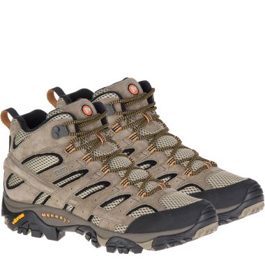 Merrell Men’s Moab 2 Leather Gore-Tex Mid Walking Boots – Pecan