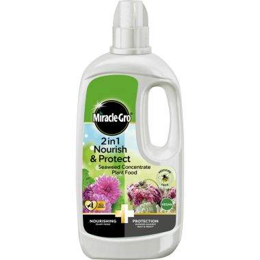 Miracle-Gro 2 in 1 Nourish and Protect Seaweed Concentrated Plant Food – 800ml
