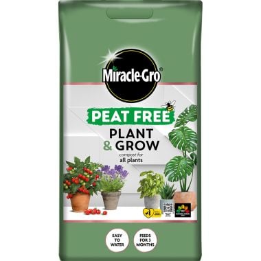 Miracle-Gro Peat Free Plant & Grow Compost - 10 Litres
