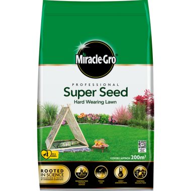 Miracle-Gro Professional Super Seed, Hard Wearing Lawn – 200m²