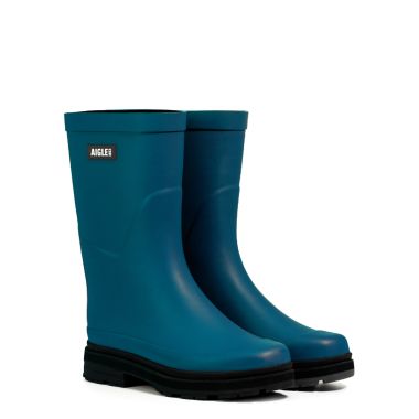 Aigle Women's Rain Mid Height Wellington Boots - Storm Blue