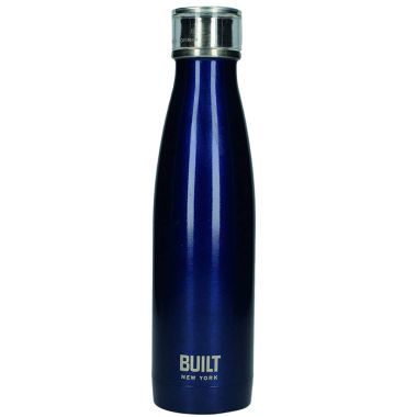 Built Double Walled Stainless-Steel Water Bottle, 480ml – Midnight Blue