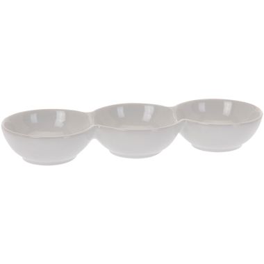 Mini Porcelain Snack Tray - White