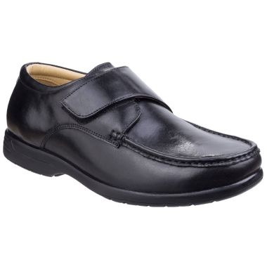 Fleet & Foster Men's Fred Moccasin Shoes - Black