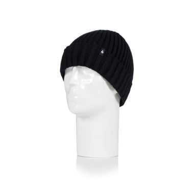 Heat Holders Men’s Lawson Ribbed Hat – Black
