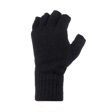 Heat Holders Men’s Skala Thermal Fingerless Gloves – Black