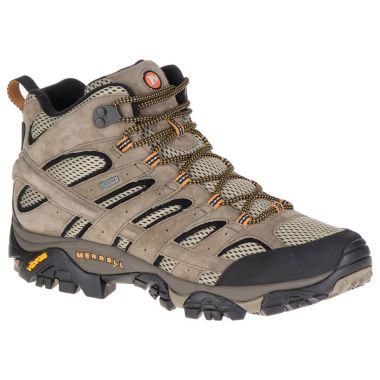 Merrell Men’s Moab 2 Leather Gore-Tex Mid Walking Boots – Pecan