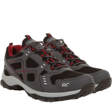 Regatta Men's Vendeavour Walking Shoes - Granite/Rio Red