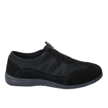 Fleet & Foster Women’s Mombassa Comfort Zip Shoe – Black