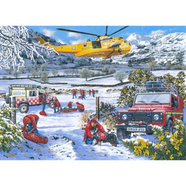 House Of Puzzles The Oakridge Collection MC533 Mountain Rescue Jigsaw Puzzle - 1000 Piece