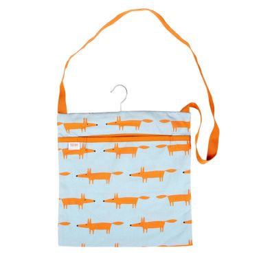 Scion Living Mr Fox Wipe Clean Peg Bag – Blue and Orange 