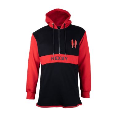 Hexby Unisex Mullet Shearing Hoodie - Red/Black