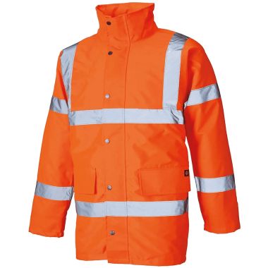 Dickies Hi-Vis Motorway Safety Jacket - Orange