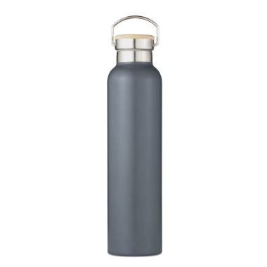 Natural Life Stainless Steel Bottle with Bamboo Lid, Slate - 750ml